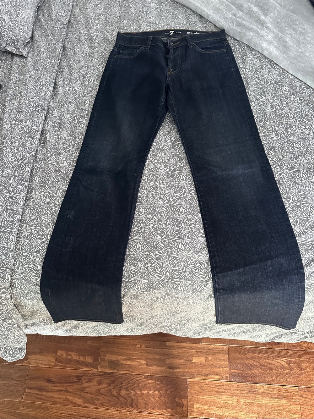 7 For All Mankind Dark Wash Straight Leg Men’s Jeans
